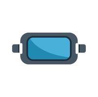 Vr glasses headset simulating virtual reality experience vector