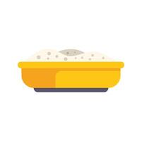Yellow sandbox with sand for children playing on playground vector