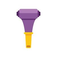 Lint roller removing dust and hair from clothes vector