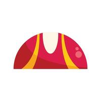 Red and gold circus tent representing entertainment industry and spectacles vector