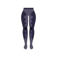 Compression tights showing muscle structure for recovery after sports activity vector