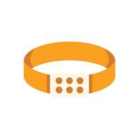 Orange event wristband showing six empty spaces for validation showing access control vector