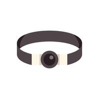 Elastic headlamp flashlight for working in the dark vector