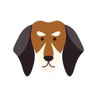 Adorable dachshund dog staring with curious expression vector