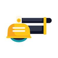 Angle grinder power tool showing grinding disc and handle vector