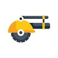 Angle grinder power tool cutting machine construction icon vector