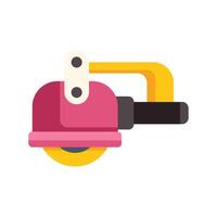Angle grinder power tool cutting machine construction icon vector