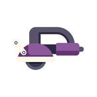 Angle grinder power tool cutting machine construction icon vector