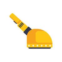 Angle grinder cutting tool isolated on a white background, construction equipment concept vector