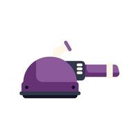 Purple electric polishing machine for professional use side view vector