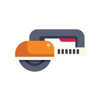 Angle grinder cutting machine icon in flat style vector