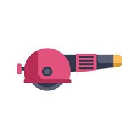 Angle grinder power tool showing grinding disc side view vector