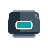 Modern multifunction printer printing a document vector