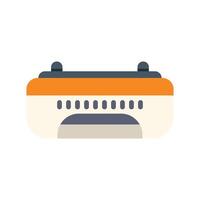 Modern passenger cruise ship sailing on water with windows vector