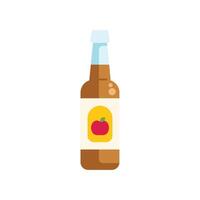 Bottle of apple cider vinegar showing healthy ingredient vector