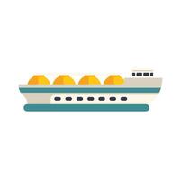 Lng tanker ship transporting liquefied natural gas across ocean vector