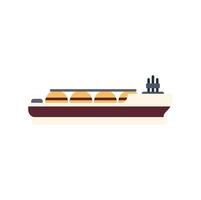 Lng tanker ship transporting liquefied natural gas across ocean vector