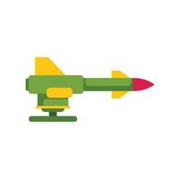 Powerful military rocket launcher aiming for target vector