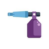 Cleaning foam gun spraying detergent for car wash detailing service vector