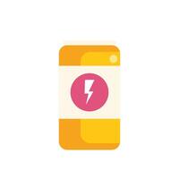 Energy drink can providing instant power boost flat icon design vector