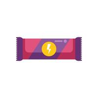 Energy bar icon showing power and nutrition vector