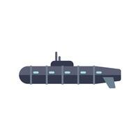 Large nuclear submarine patrolling the ocean vector