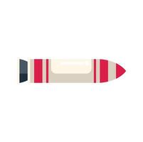 Intercontinental ballistic missile minimalist illustration on white background vector