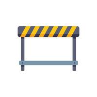 Striped barrier blocking access with yellow and black stripes vector