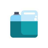 Plastic jerrycan containing liquid chemical substance vector