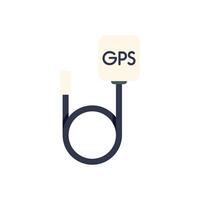 Gps receiver providing location and navigation showing global positioning system icon vector