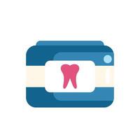 Dental x ray machine showing tooth on screen for dentist appointment vector