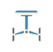 Modern drone taking pictures from above vector