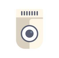 Electronic device with a camera lens is recording vector