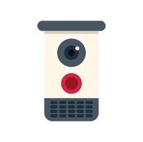 Modern security camera recording footage vector