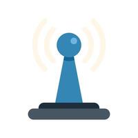 Wireless antenna transmitting signal icon illustration vector