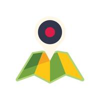 Location pin icon pointing a place on the map vector