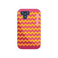 Smartphone case with stylish zigzag pattern protecting mobile phone vector