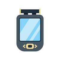 Retro pda personal digital assistant showing blank screen vector