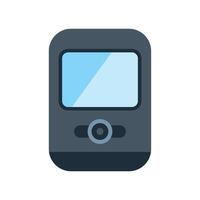 Modern smartphone showing empty screen displaying camera vector