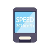 Speedometer showing 30 kilometers per hour speed limit vector