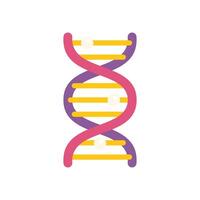 Colorful icon of dna structure representing genetic code vector