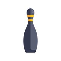 Bowling pin standing on white background vector
