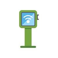 Public wifi hotspot providing wireless internet access vector