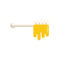 Honey dipper dripping with golden honeycomb nectar vector