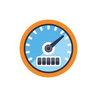 Speedometer showing progress with full signal bars vector