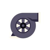 Turbocharger increasing horsepower with forced induction system vector