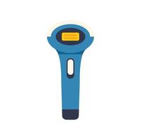 Electronic barcode scanner scanning data from barcode vector