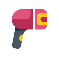 Barcode scanner scanning for retail checkout using laser beam technology vector