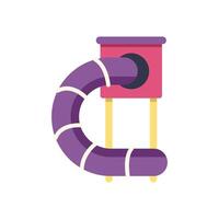 Playground slide providing entertainment and joyful experiences for kids vector