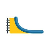 Inflatable water slide standing on white background vector